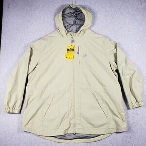 NWT Carhartt‎ Women Plus 3X Rain Defender Lightweight Rockford Coat Tan OC4221-W